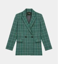 Veste blazer Vislanda à carreaux Vert Maje