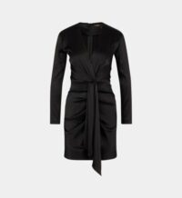 Robe Roseanne courte ajustée Noir Maje