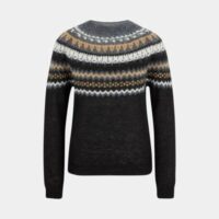 Pull Material mohair et alpaga Noir Maje