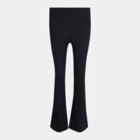 Pantalon uni ajusté Pome Noir Maje