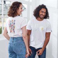 Le Jean F "Lille" - T-shirt mixte en coton fantaisie Le Slip Français