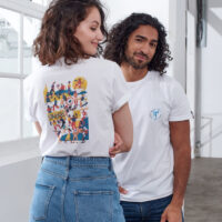 Le Jean F "Marseille" - T-shirt mixte en coton fantaisie Le Slip Français