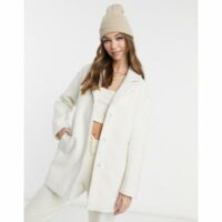 Manteau duveteux - Blanc Pimkie