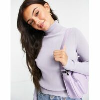 Pull col roulé - Lilas-Bleu Pimkie