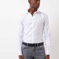 Chemise extraslim unie Blanc Devred 1902