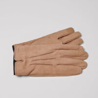 Gants homme en nubuck Beige Devred 1902