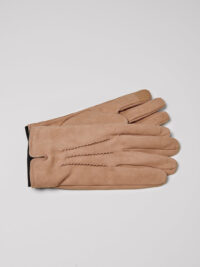 Gants homme en nubuck Beige Devred 1902