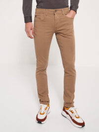 Jean couleur slim en coton élasthane Beige Devred 1902