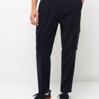 Pantalon coordonnable slim uni Bleu Devred 1902