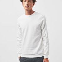 Sweat uni col rond Blanc Devred 1902