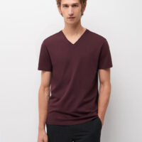 Tee shirt en coton supima® uni Marron Devred 1902