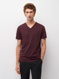Tee shirt en coton supima® uni Marron Devred 1902