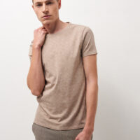 Tee shirt en coton imprimé Gris Devred 1902