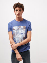 TEE-SHIRT MC HOMME Bleu Devred 1902