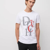 Tee shirt imprimé Dtech Blanc Devred 1902