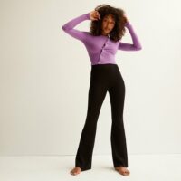 Bas de pyjama pantalon flare en maille  FESTIFLARIZ Undiz