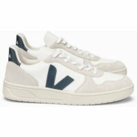 Baskets en cuir V-10 B-MESH WHITE NAUTICO Veja