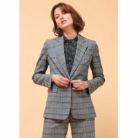 Blazer à carreaux en polyester recyclé Vertbaudet