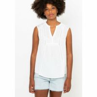 Blouse en gaze de coton Camaïeu