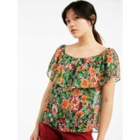 Blouse florale manches courtes Naf Naf