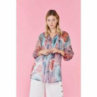 Blouse fluide imprimée Tie and Dye - Etendard Freegun