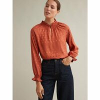 Blouse jacquard pois Etam