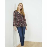 Blouse mi-longue imprimée Riu Paris