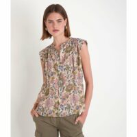 Blouse sans manches à épaulettes imprimée TRACY Maison 123