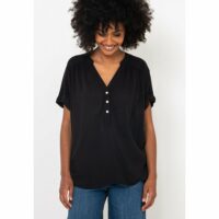 Blouse unie manches courtes Chantal Thomass