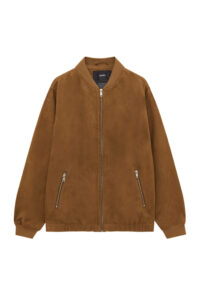 Blouson Bomber En Suédine Pull&Bear