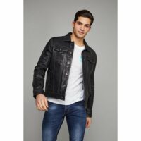 Blouson  boutons cuir DIESEL RETRO Redskins