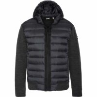 Blouson léger à capuche bi-matière Schott