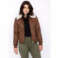 Blouson pilote en cuir Schott