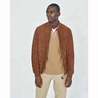 Blouson teddy en chèvre velours WAYNE SUEDE Eden Park