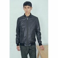 Blouson teddy en cuir d'agneau WAYNE Eden Park