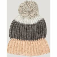 Bonnet pompon bande multicolore Naf Naf