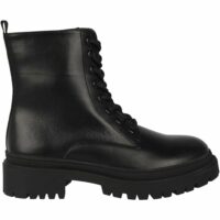 Bottes en cuir talon bas épais San Marina