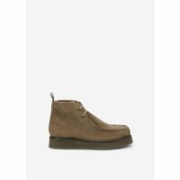 Bottines de style tablier en doux cuir velours Marc O'Polo