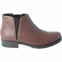 Bottines en cuir velours Zip CHERLEY Amoa Paris