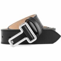 Ceinture  avec boucle T en cuir lisse CEINTURES Le Tanneur