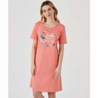 Chemise de nuit maille jersey coton peigné