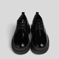 Derbies Vernis Lacets Homme Homme 42 Noir Bershka