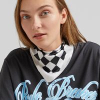 Foulard Imprimé Tigres Femme Orange Bershka