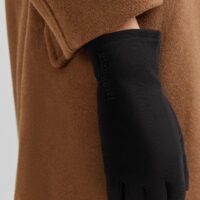 Gants Broderie Serpent Femme Noir Bershka