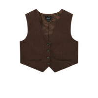 Gilet Sans Manches Habillé Marron Pull&Bear