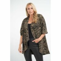 Gilet ouvert à imprimé Ms Mode