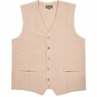 Gilet pure laine mérinos sans manches Bruce Field