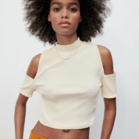 HAUT À COL PERKINS CUT OUT zara