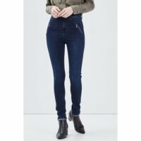 Jeans skinny détails zippés Bonobo