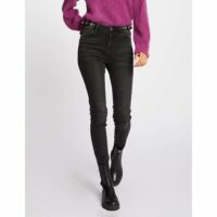 Jeans skinny taille haute avec pattes Morgan